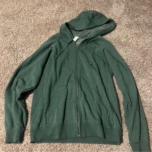 Green Softball Zip Up Jacket